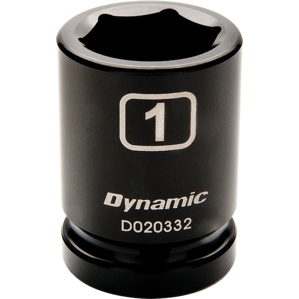 Dynamic 3/4" Drive Standard Socket, Black Phosphate, Tools 3/4" Drive 6 Point SAE, 1" Standard Length D020332 - main
